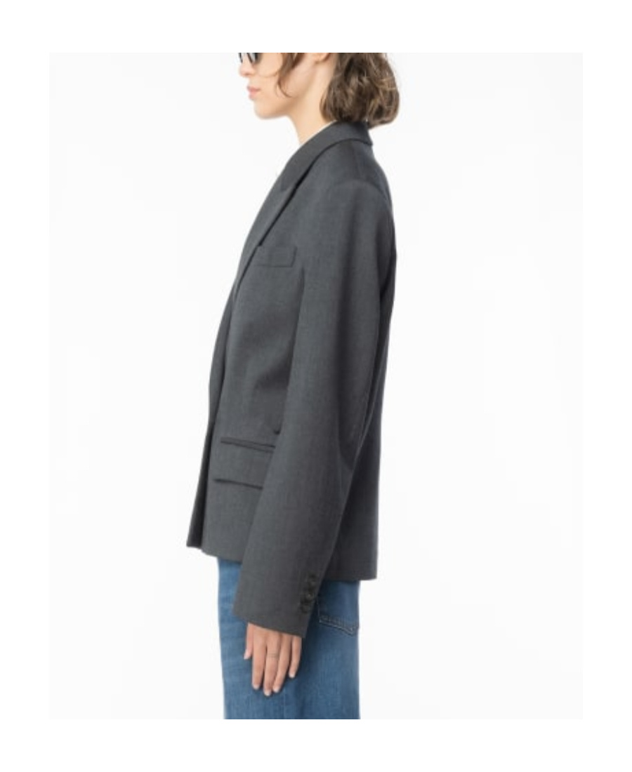 Pinko Tie-waist Wool-blend Blazer In Black