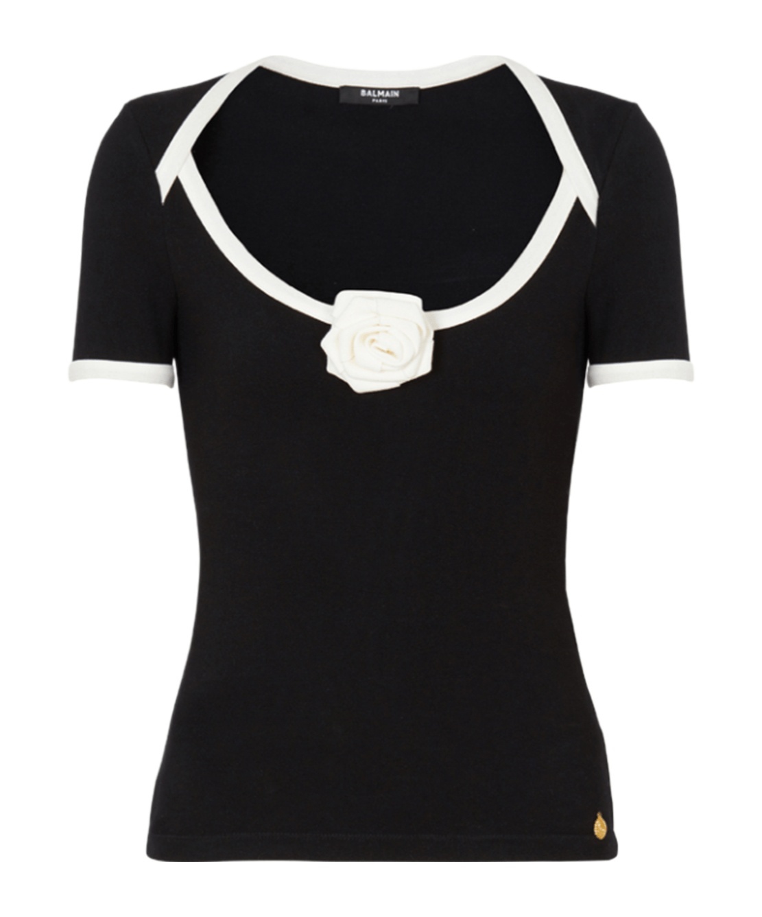 Shop Balmain Short-sleeved T-shirt In Black