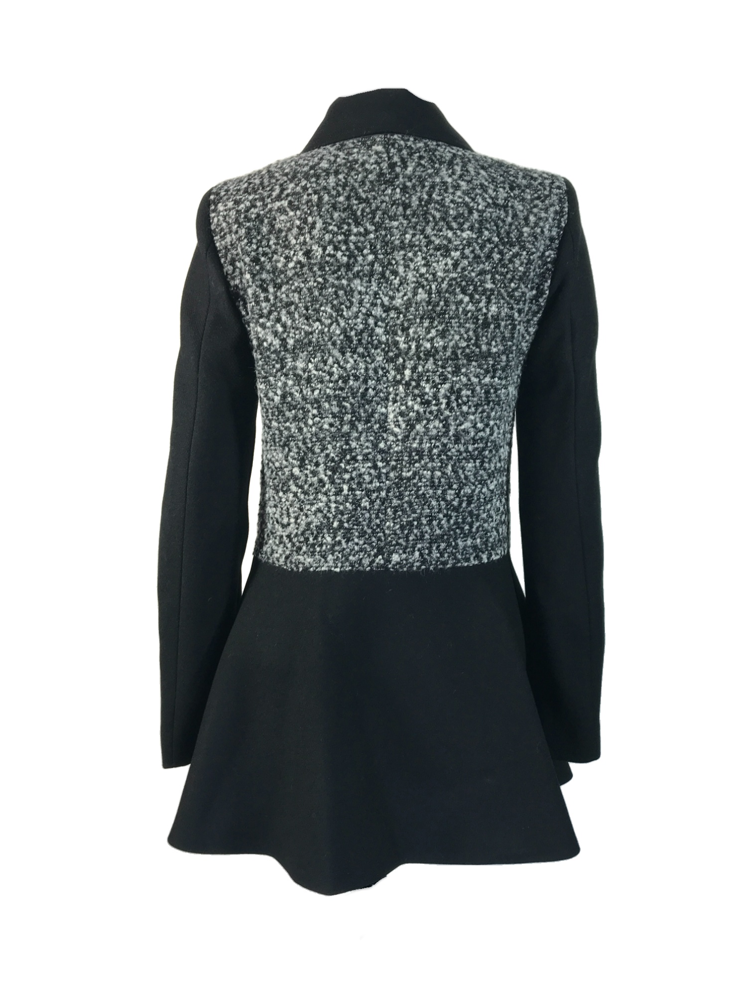 EMPORIO ARMANI LONG-SLEEVED SPLICED COAT