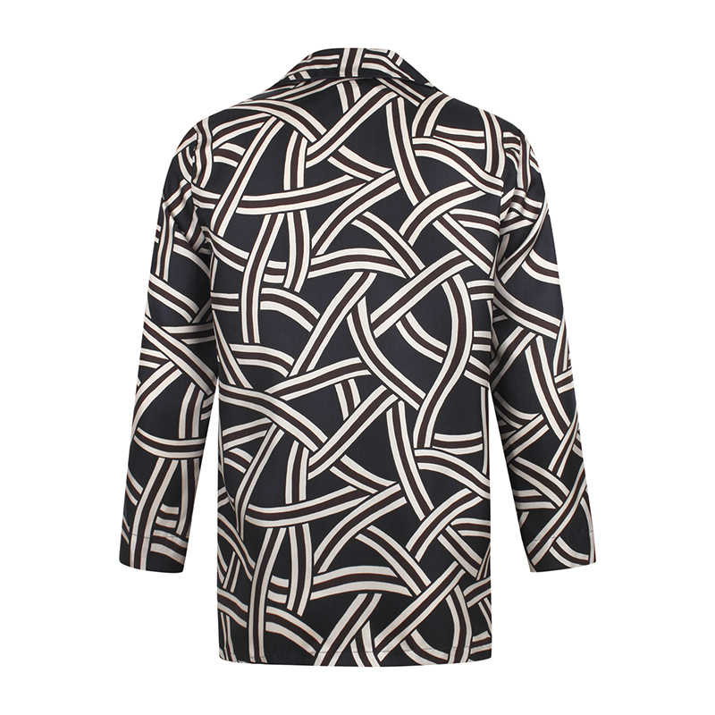 Max Mara Printed Shirt In Black