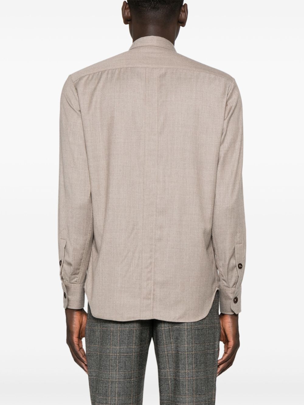Pt01 Long-sleeve Shirt In Brown