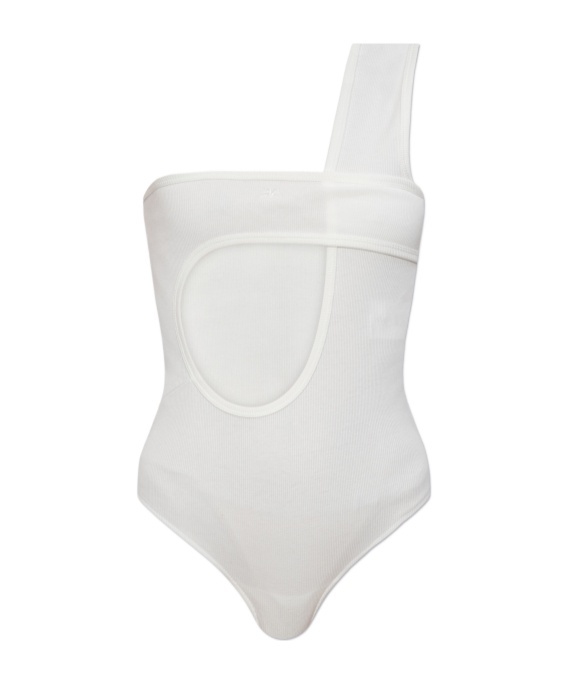 Courrèges One-shoulder Jumpsuit In White
