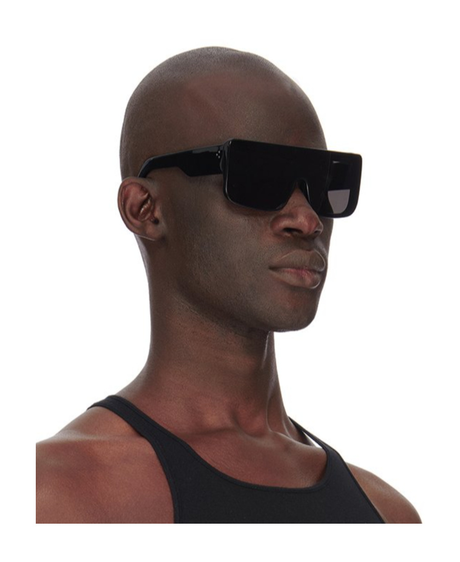 Rick Owens Oversize Square-frame Sunglasses In Black