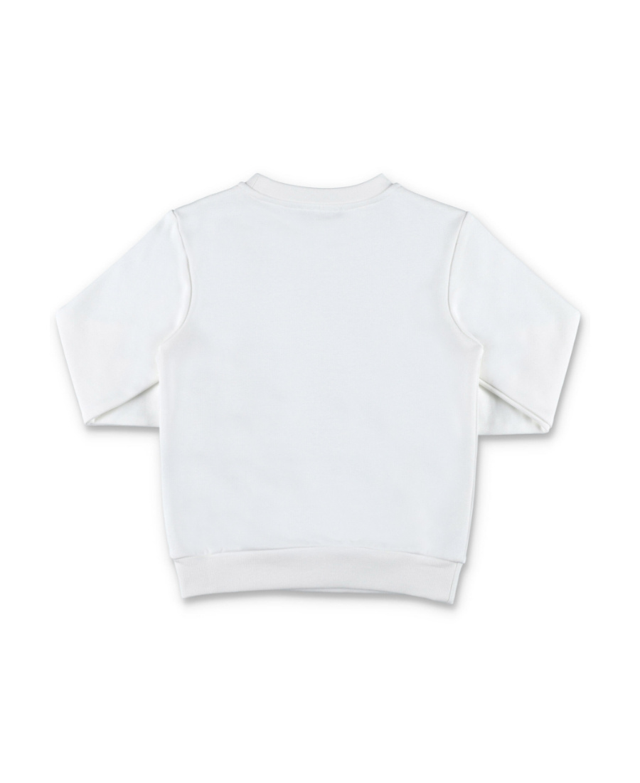 Balmain Logo-print Detail Sweatshirt In White