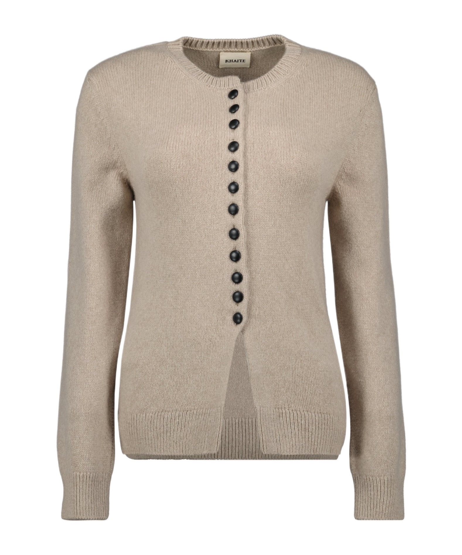 Shop Khaite Cashmere Cardigan In Nude