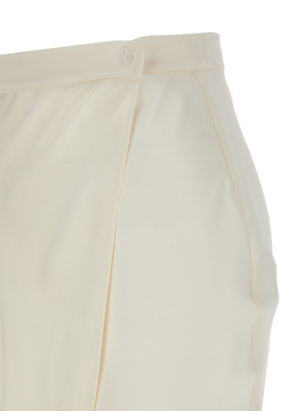 Shop Semicouture Ambra Midi Skirt In White