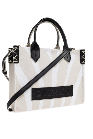 Balmain Small B-army Shoulder Bag In White