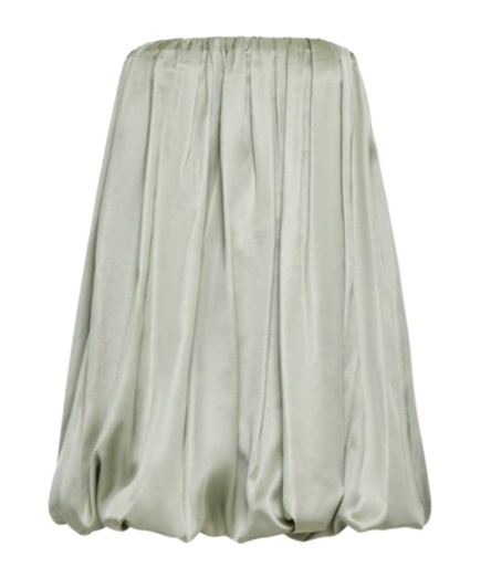 Mm6 Maison Margiela Viscose Satin Mini Dress In Gray