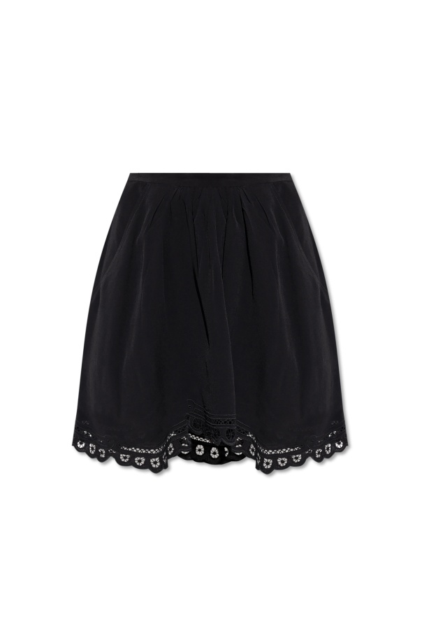 Isabel Marant Étoile Marant Etoile Women Naomi Cotton Mini Skirt In Black