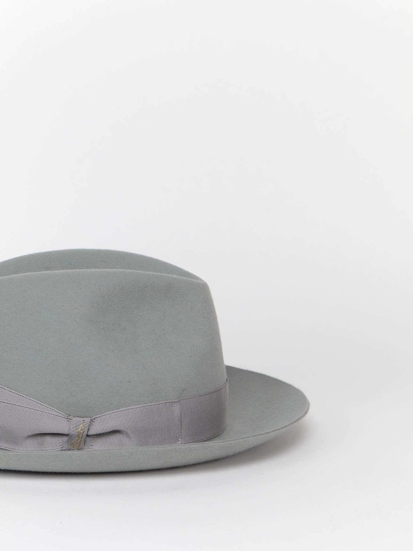 Borsalino Ribbon Hat In Gray