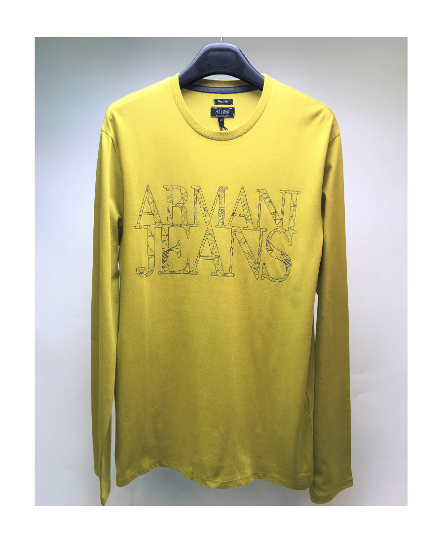 ARMANI JEANS LOGO DETAILS LONG-SLEEVED T-SHIRT