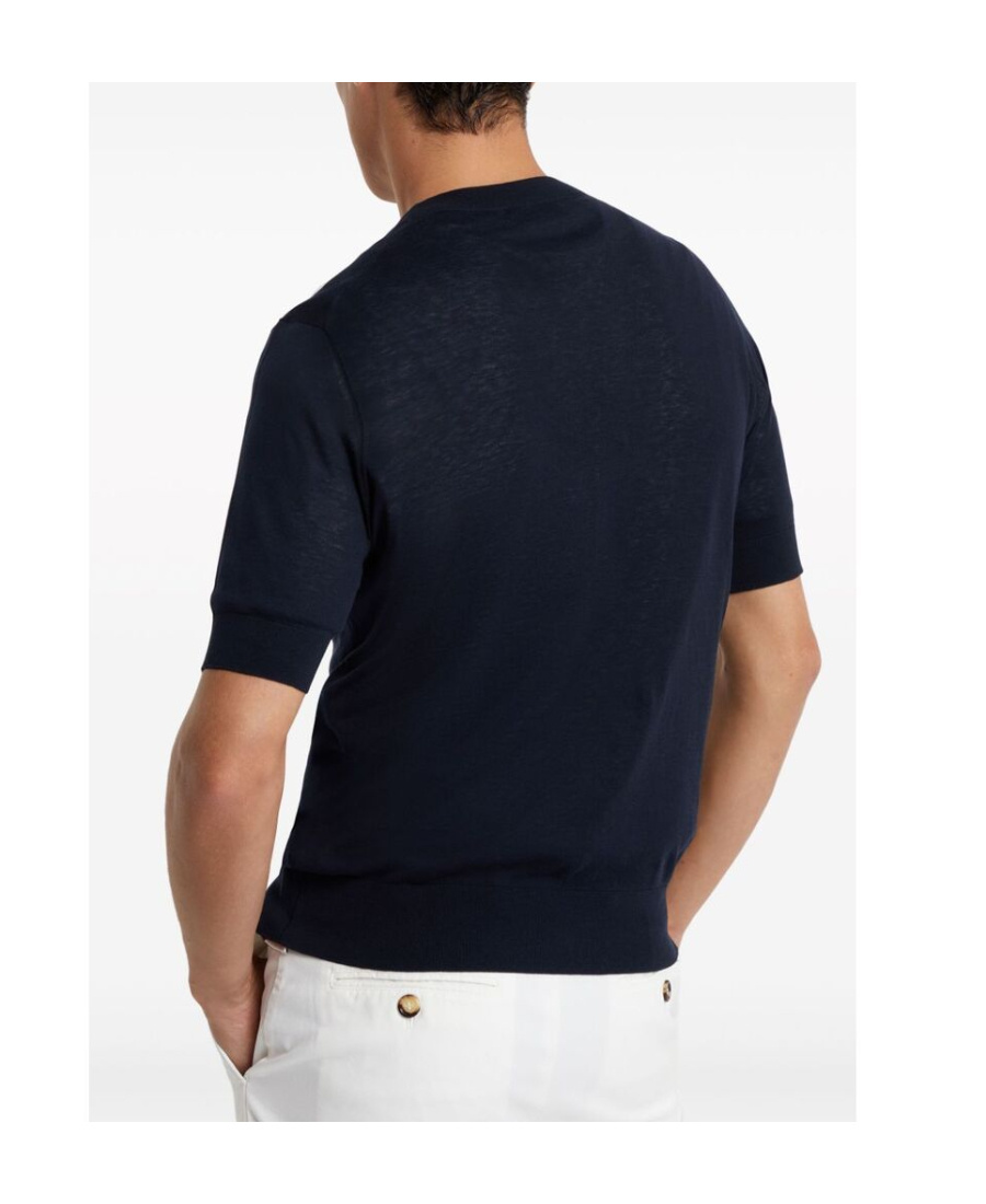 Brunello Cucinelli Polo-style Sweater In Black
