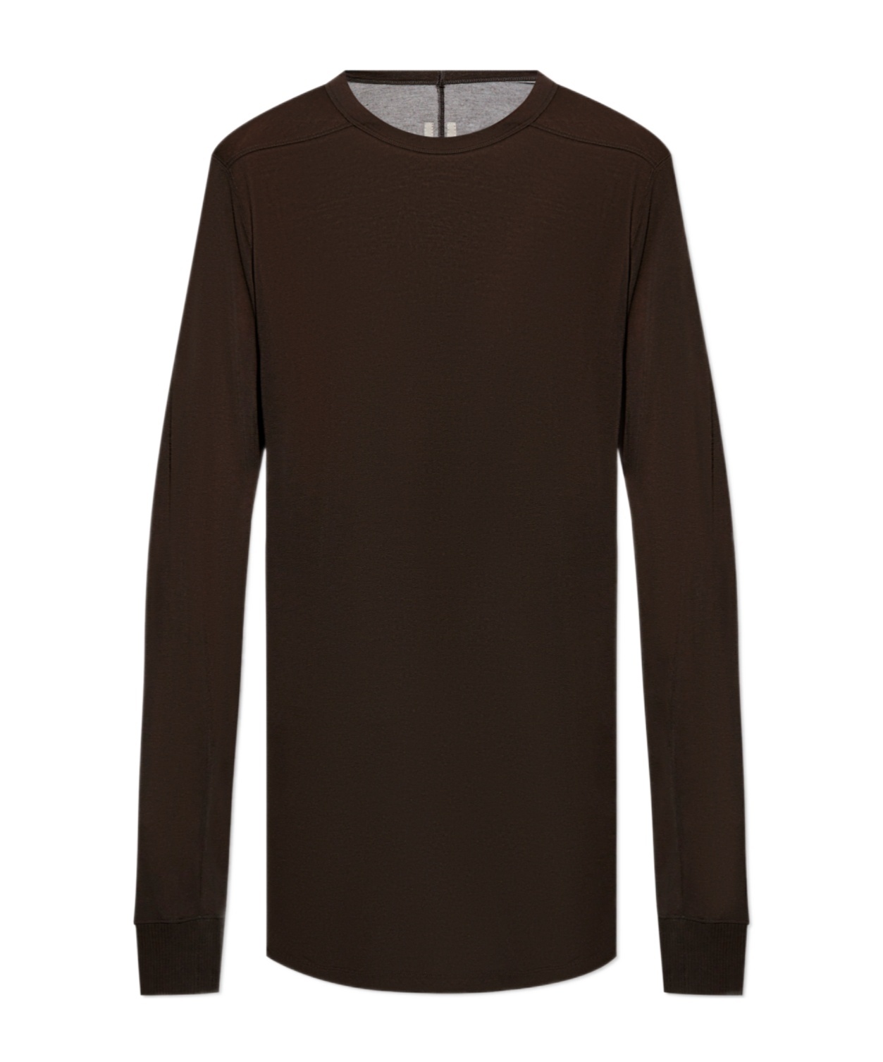 Rick Owens Relaxed Fit Long-sleeved T-shirt In Brown