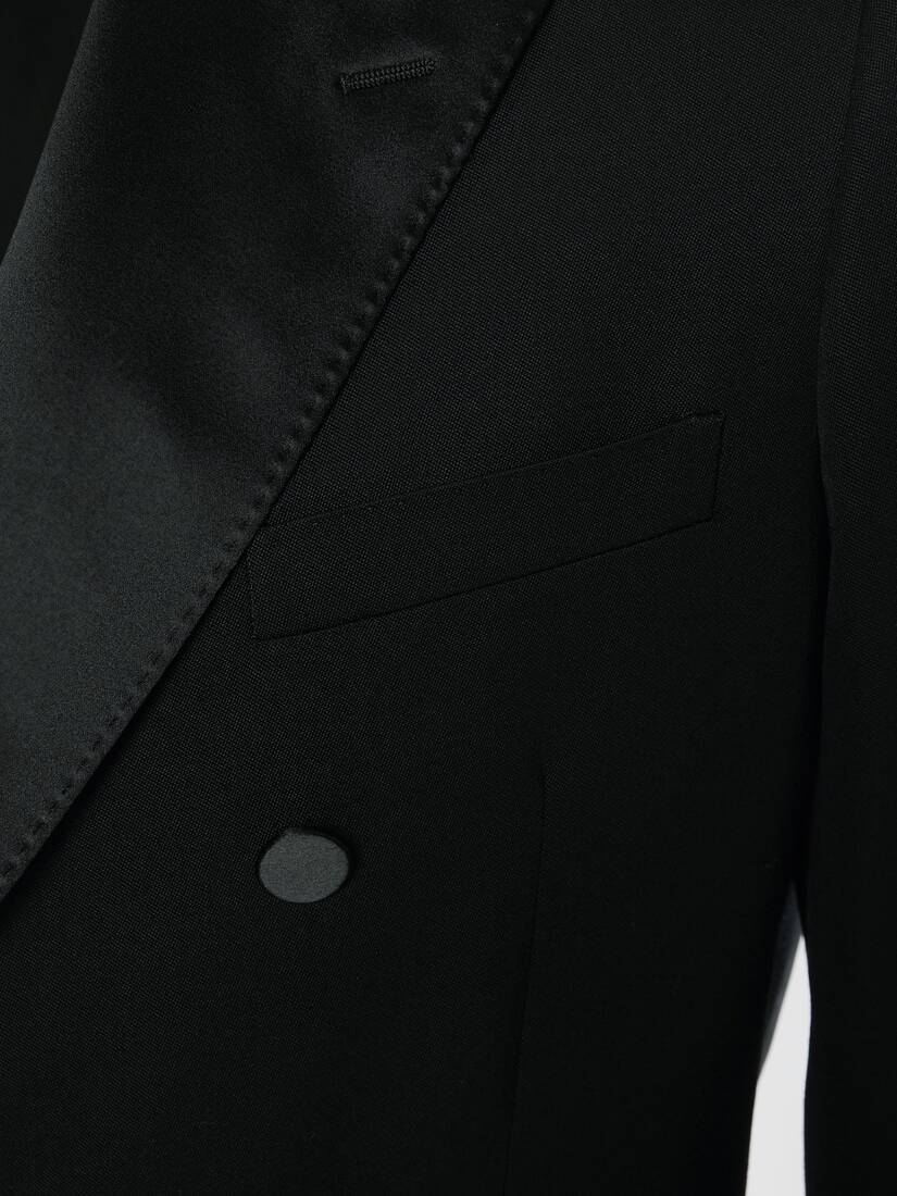 Alexander Mcqueen Double-breasted Suit Jacket In Black