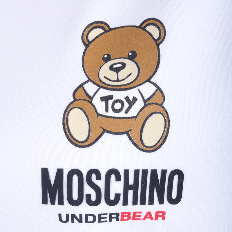 Moschino Logo-print Cotton Sweatshirt In White
