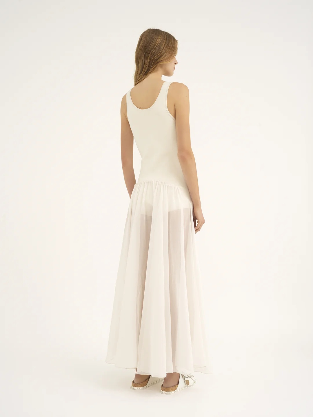 Chloé Floral-appliqué Maxi Dress In White