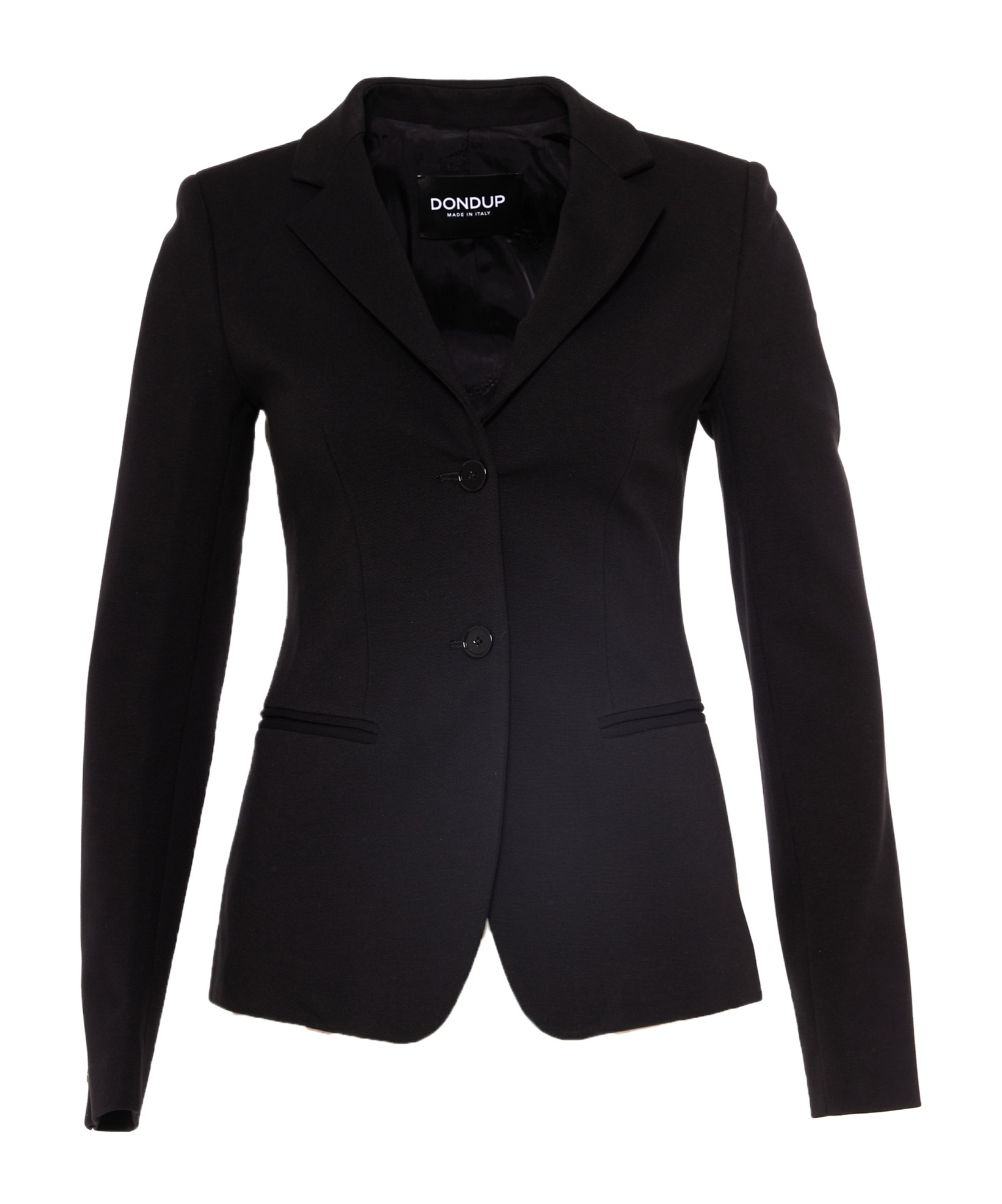 Dondup Long-sleeved Suit Coat In Black