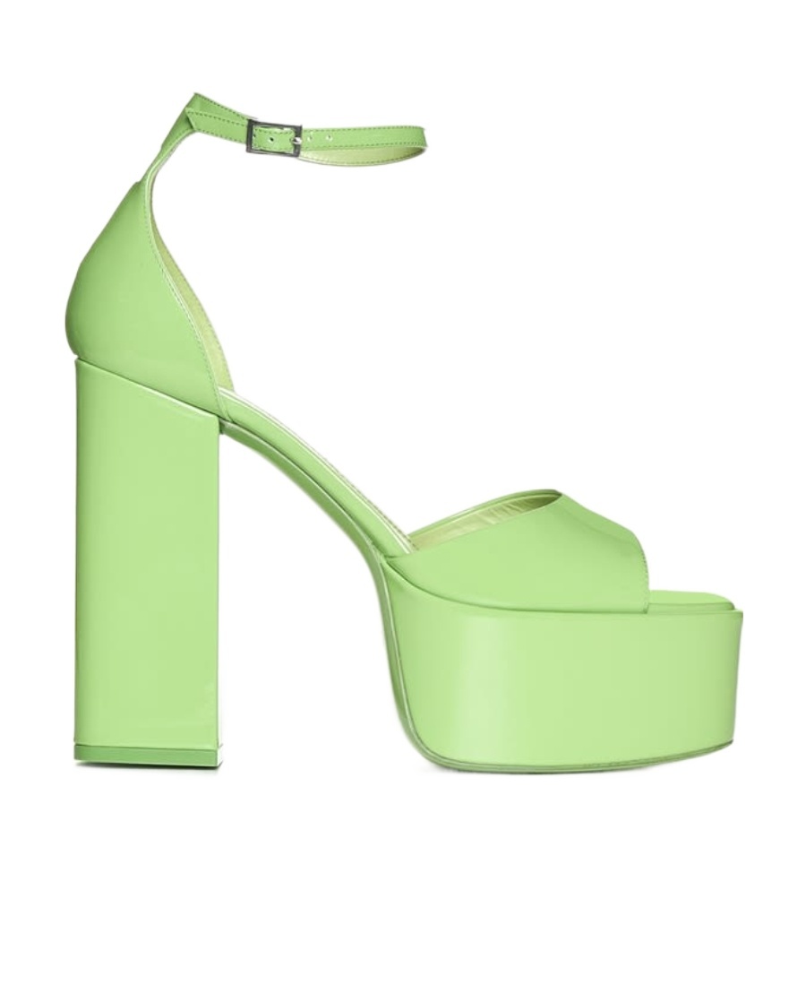 Shop Paris Texas Tatiana 105mm Platform Sandals In Green