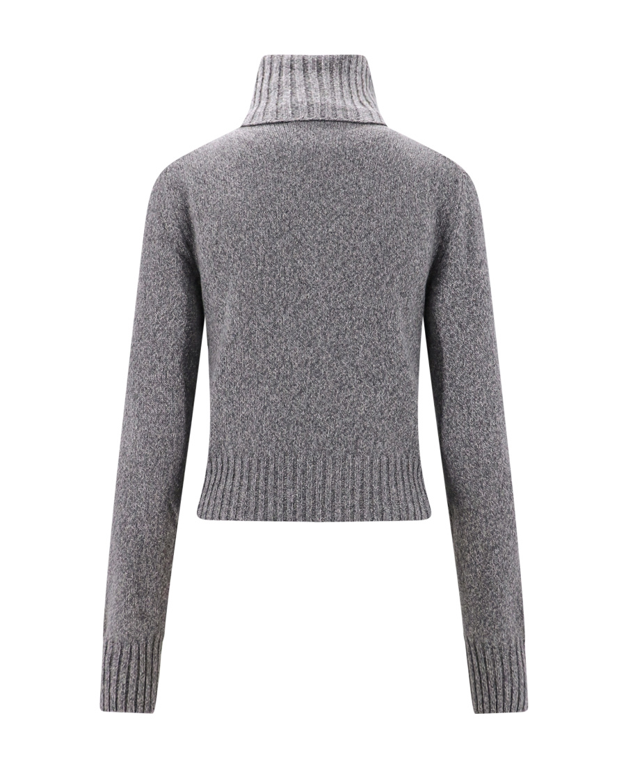 Ami Alexandre Mattiussi Ami Paris Slim Tonal Adc Sweater Clothing In Gray