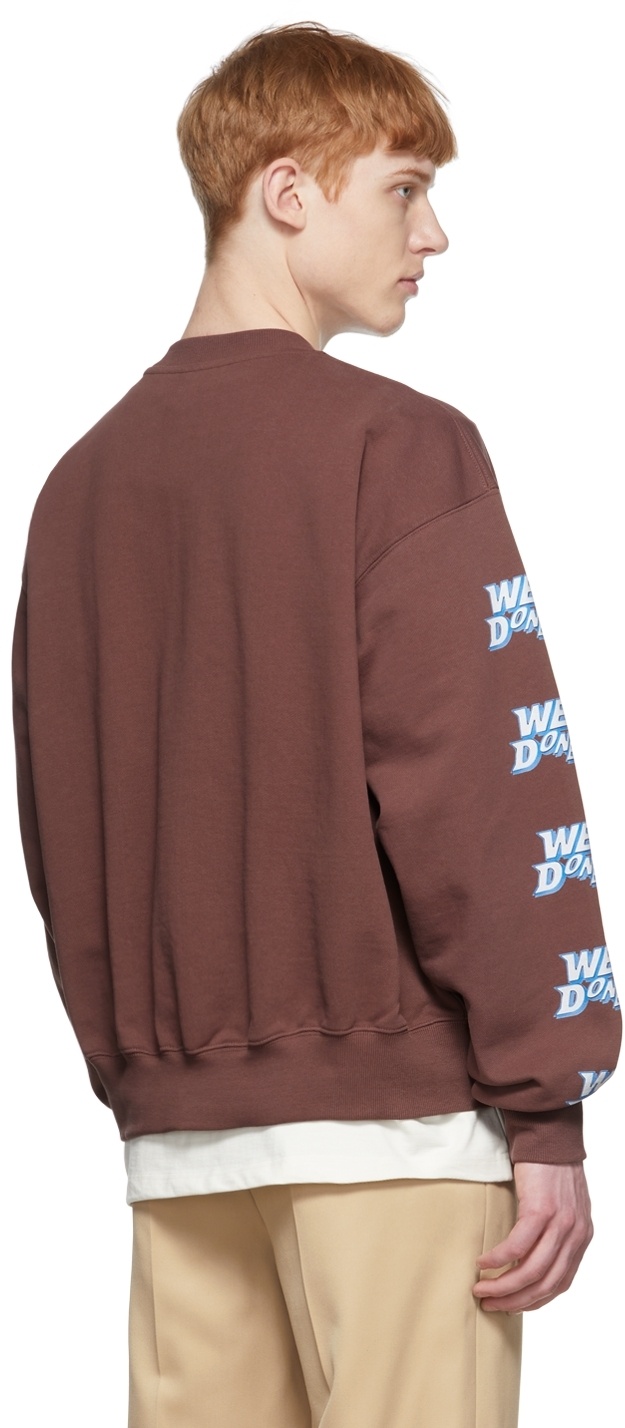 We11 Done Round-neck Pullover Sweater In Red