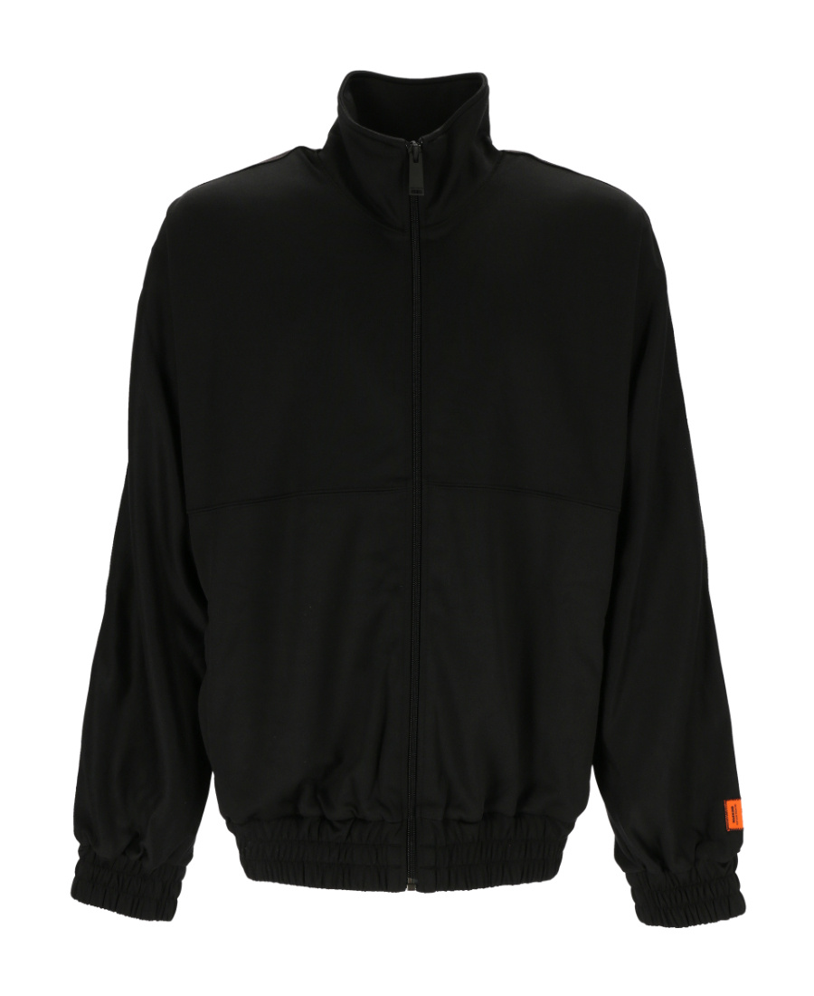 Heron Preston Logo-stripe Zipped Track Jacket In Black