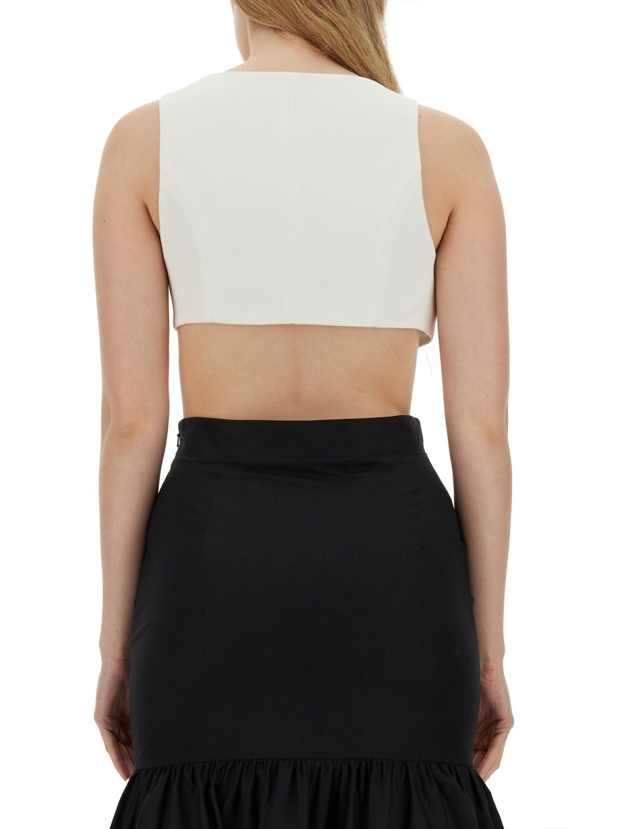 Moschino Vests With Rose. In Black