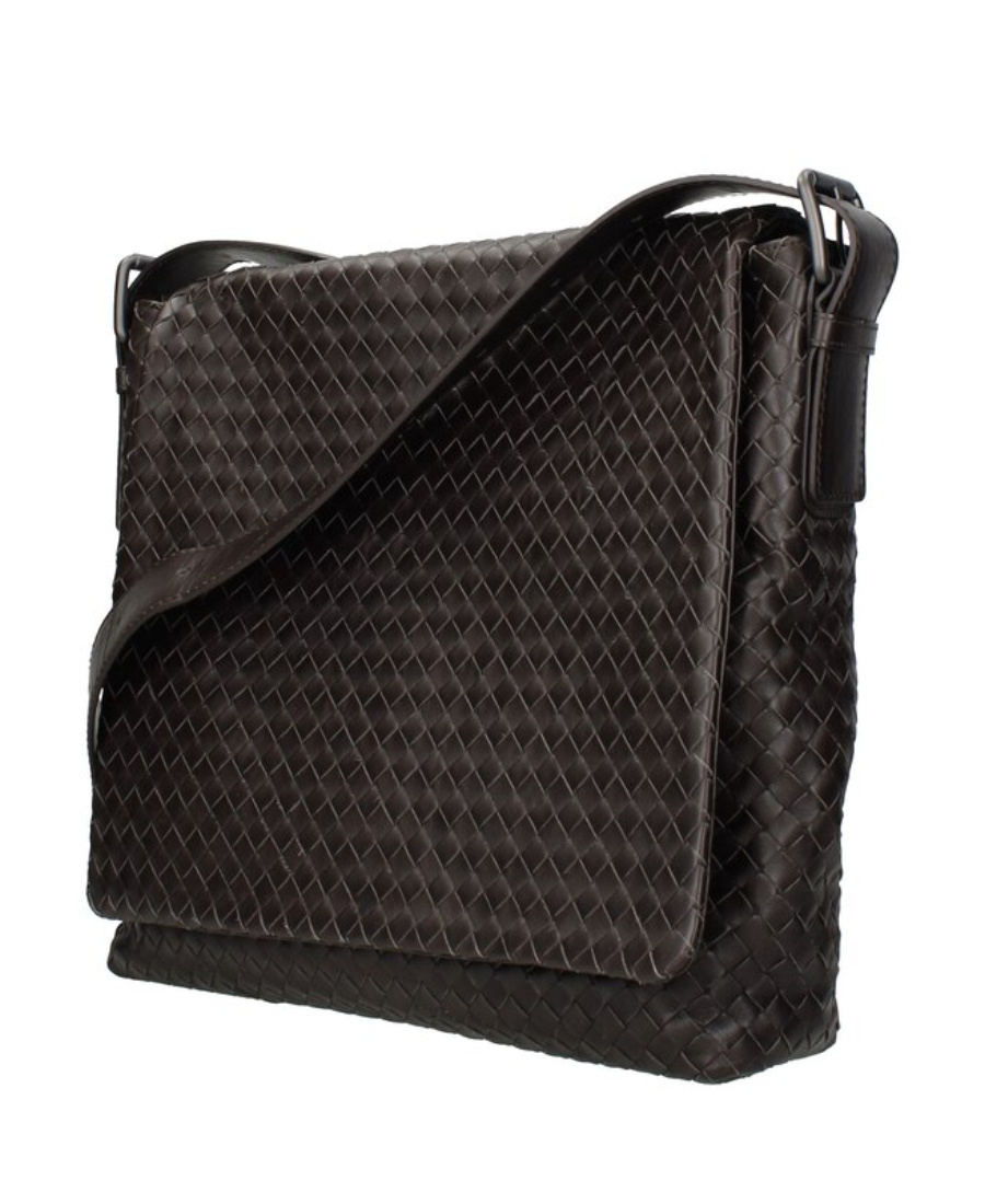 BOTTEGA VENETA LOGO KNITTED SHOULDER BAG