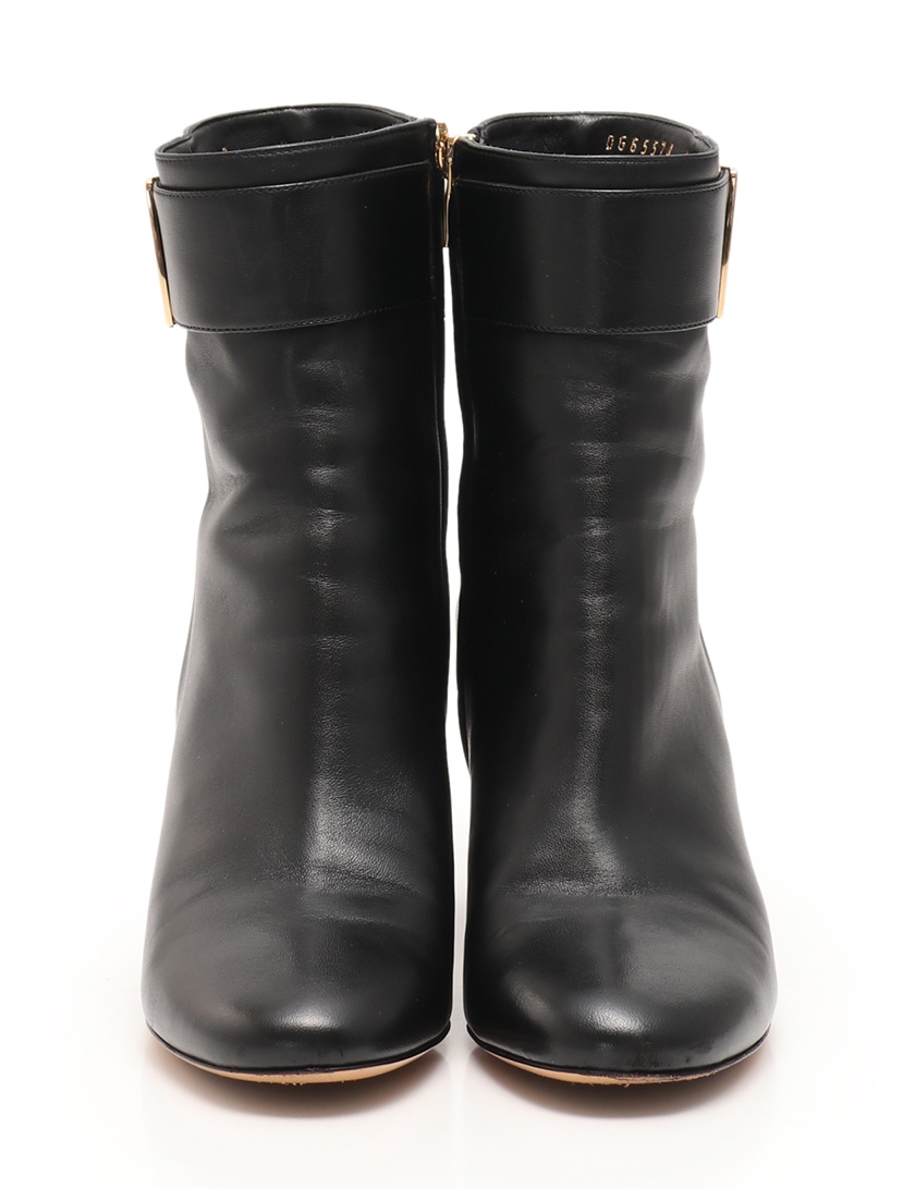 Ferragamo Fiamma High-heeled Boots In Black