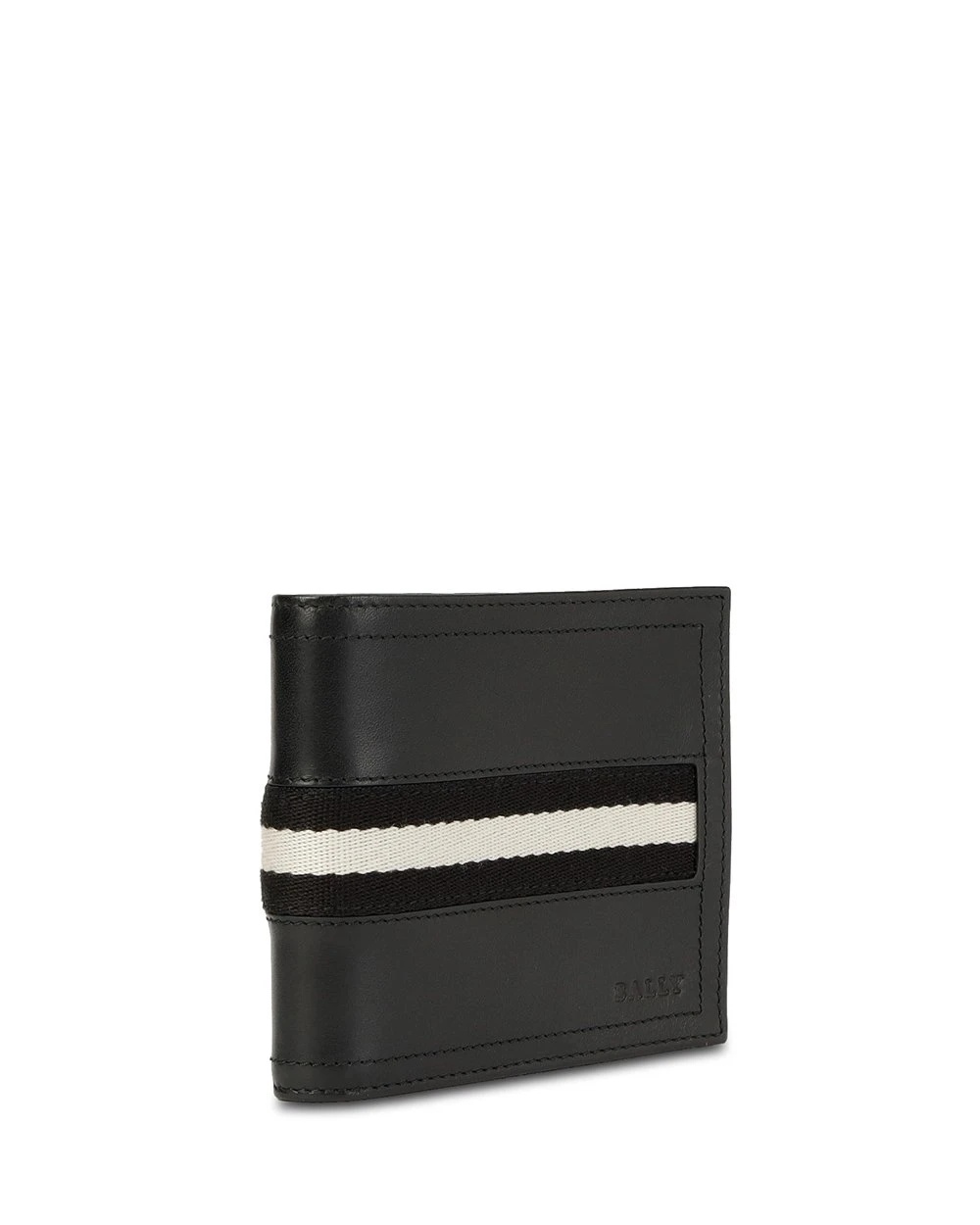 Shop Bally Short Double-folded Wallet In Black