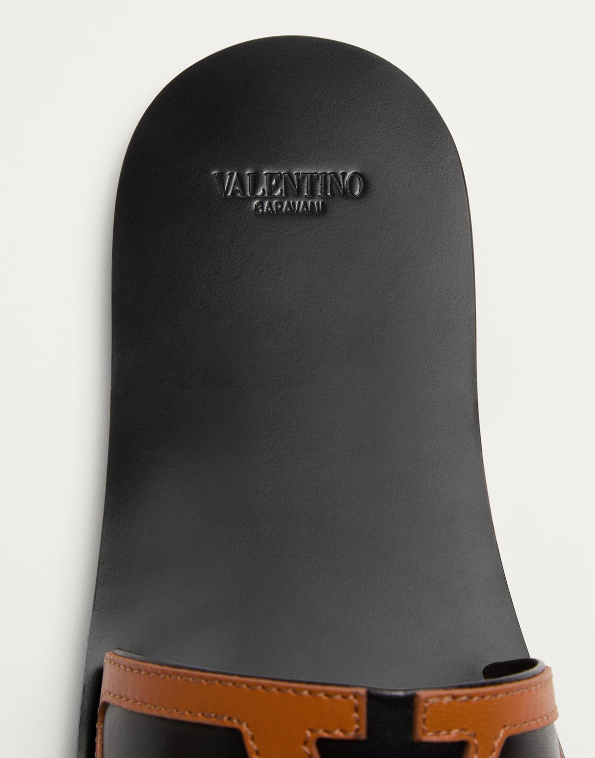 Valentino Viva Superstar Slide Sandal In Nappa Leather In Black