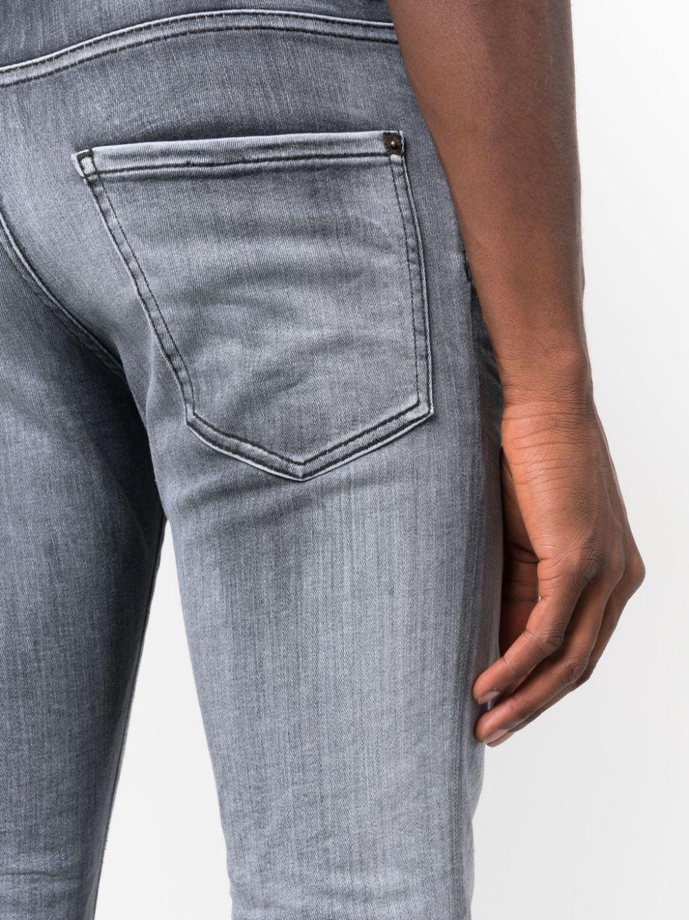 Dsquared2 Low-rise Cropped Jeans In Gray