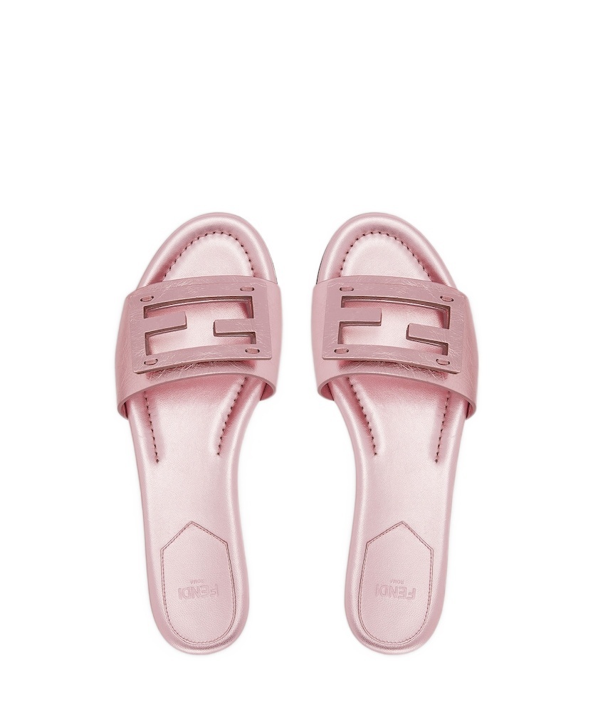 Fendi Baguette Sandals In Pink