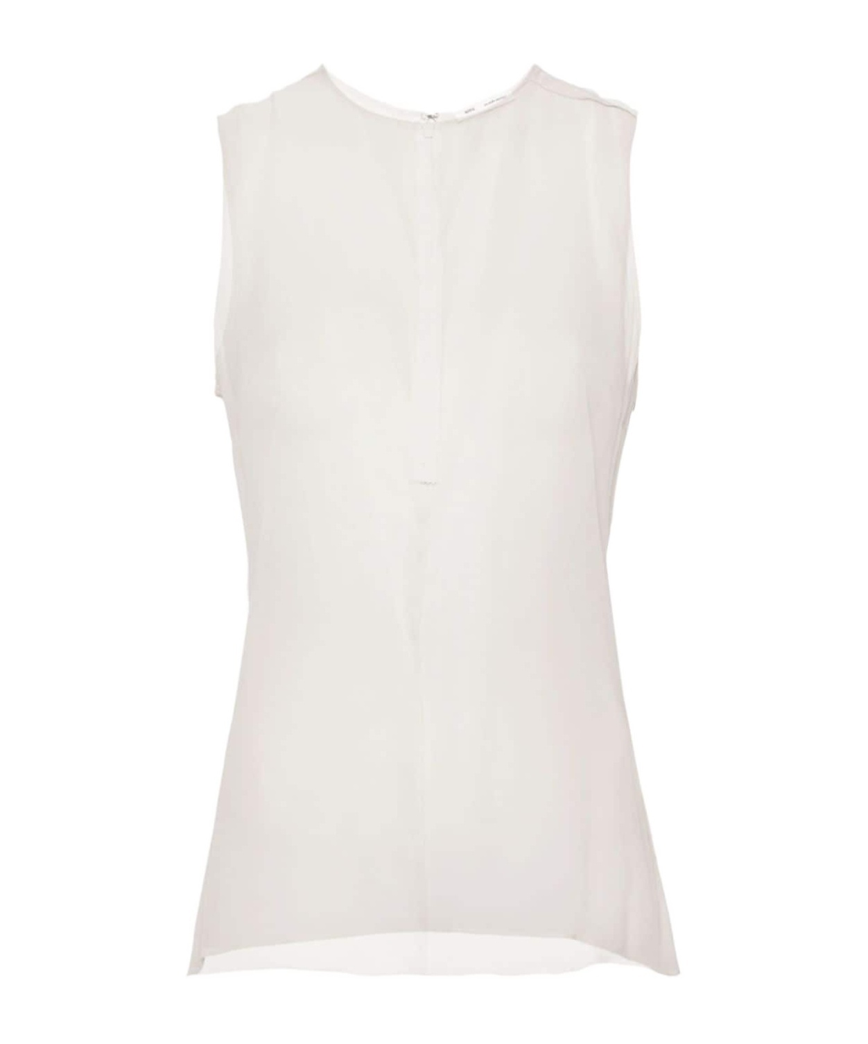 Ami Alexandre Mattiussi Sleeveless Blouse In White