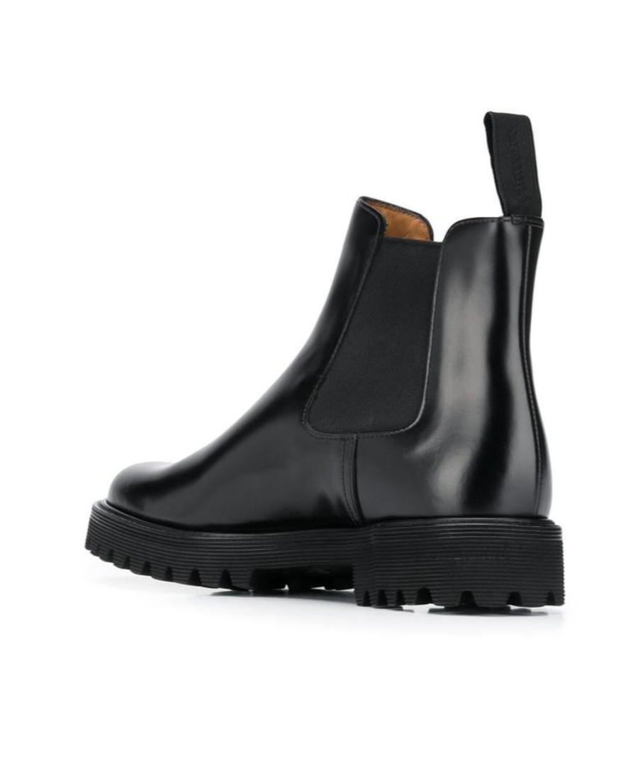 Church's Ketsby Met Studded Glossed-leather Chelsea Boots In Black