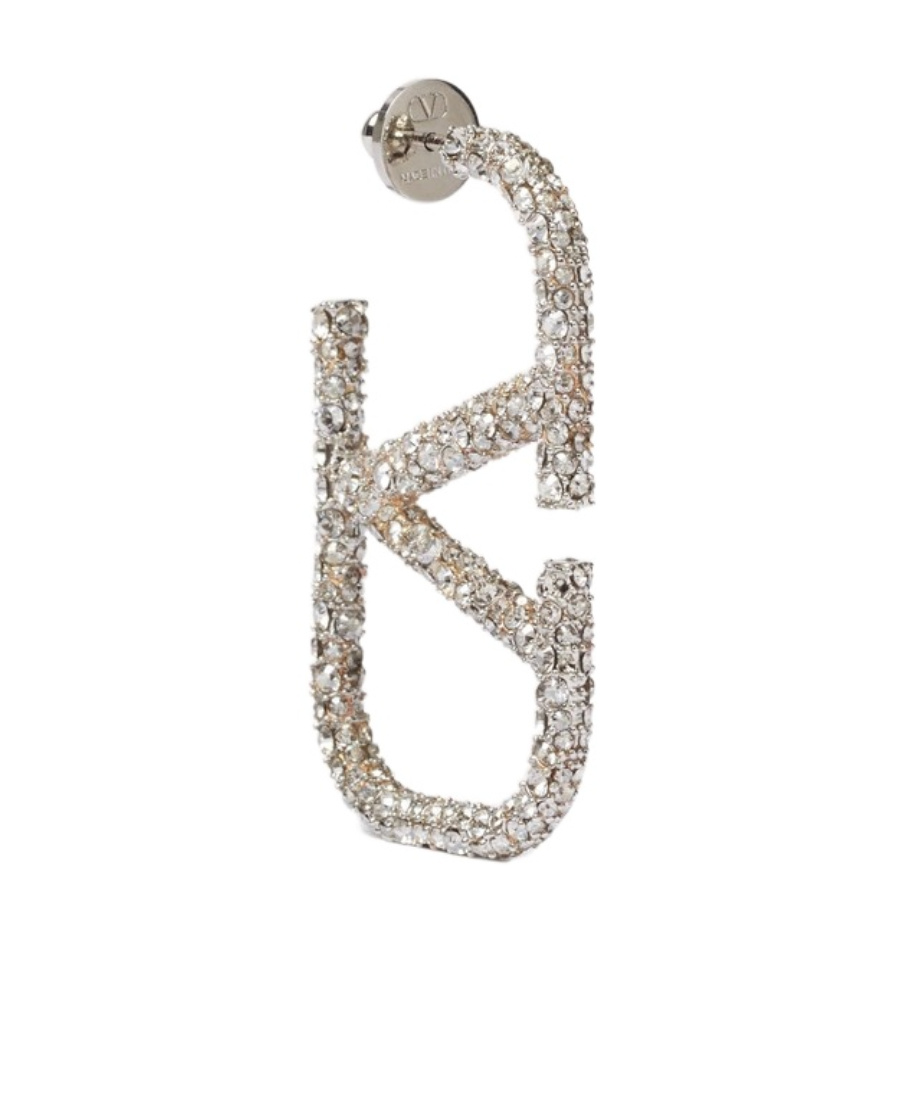 Valentino Vlogo Signature Crystal Earrings In Yellow
