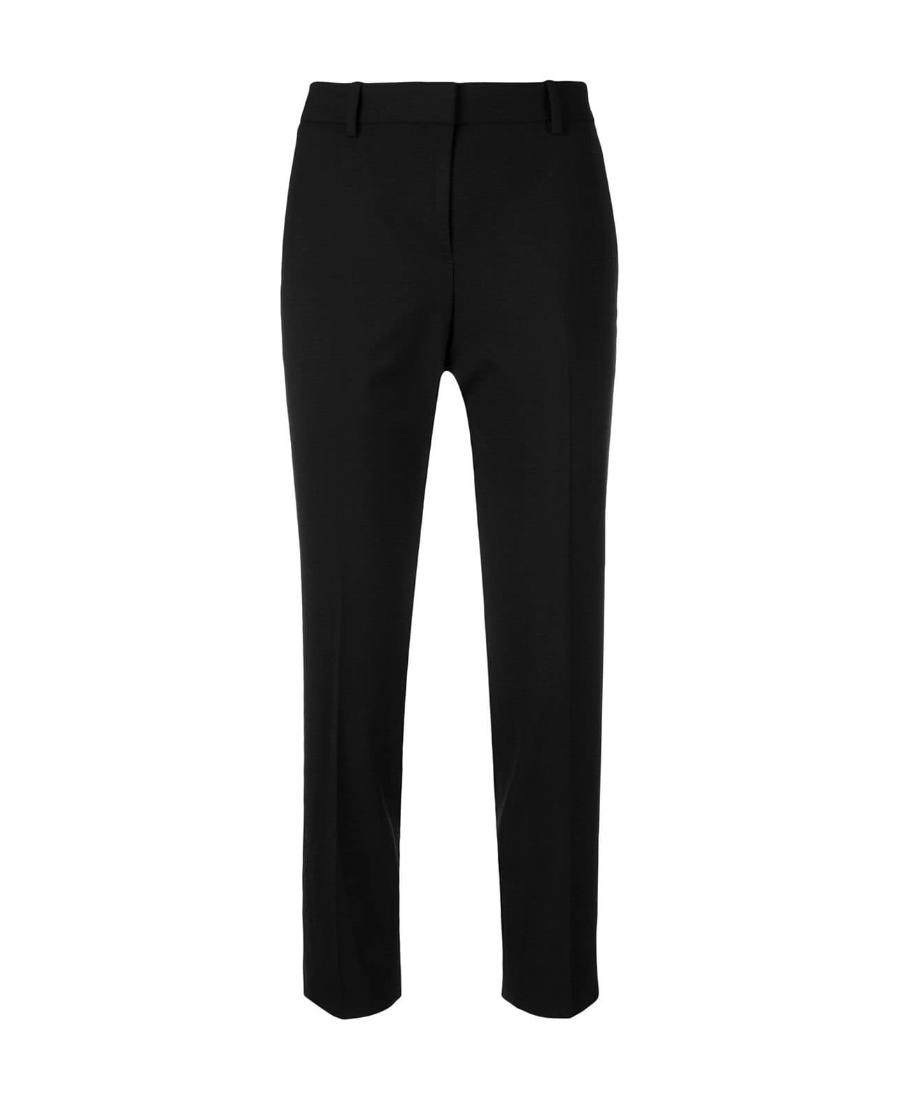 Shop Theory Mid-rise Cropped Trousers In Black