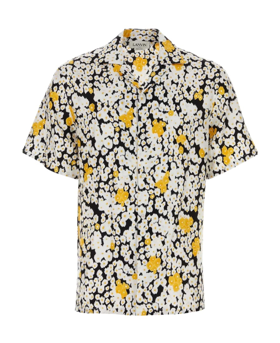 Lanvin Multi Color All-over Print Shirt In White