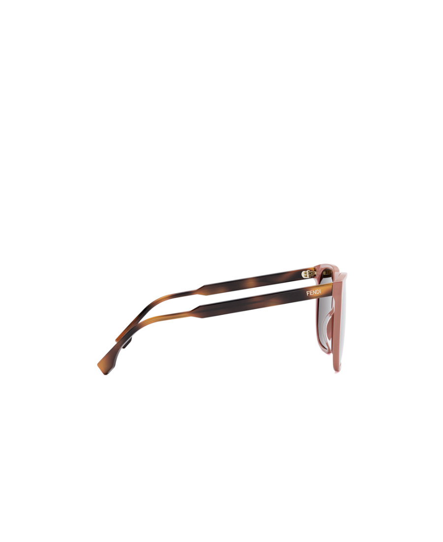 Fendi Logo Sunglasses In Brown