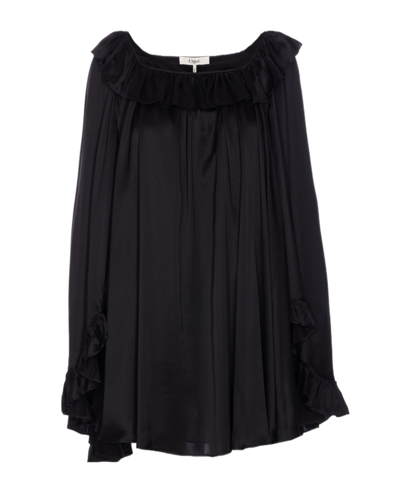 Chloé Chloe' Women Shirt With Volant In Black