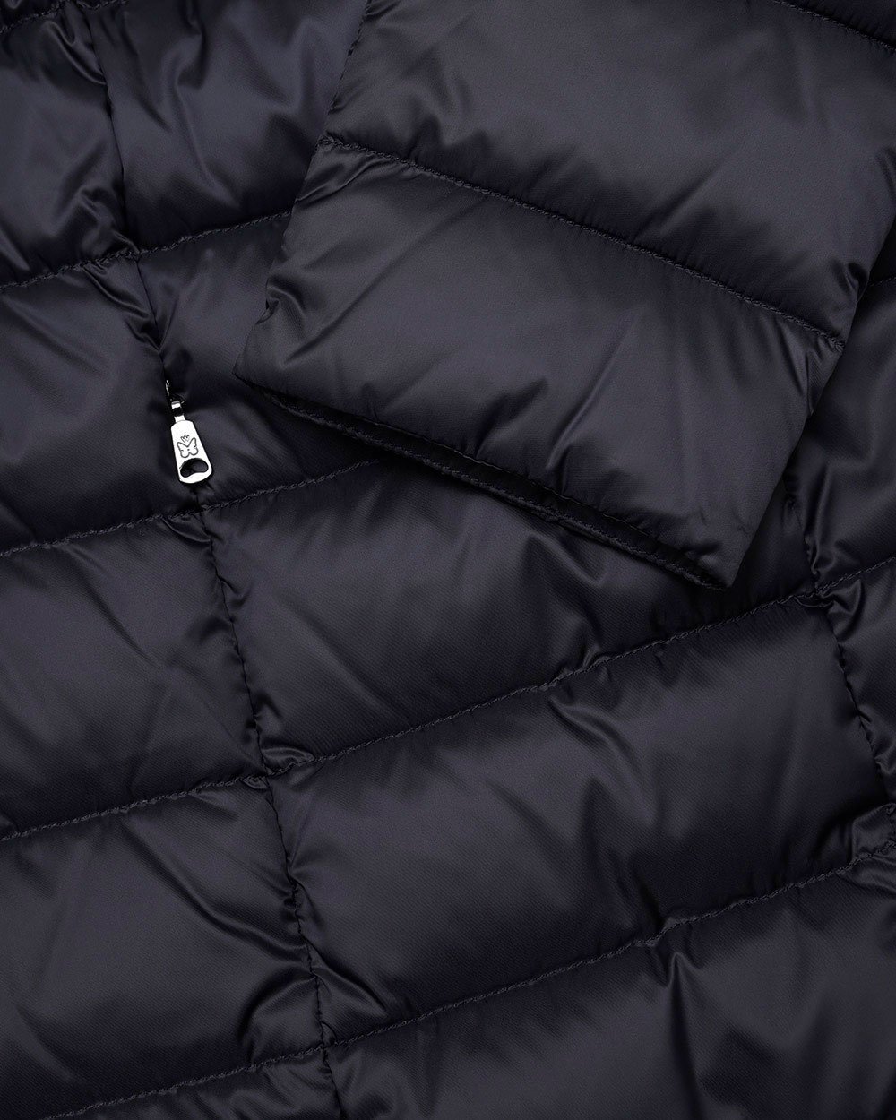 Weekend Max Mara Logo Quilted Down Jacket In Blue