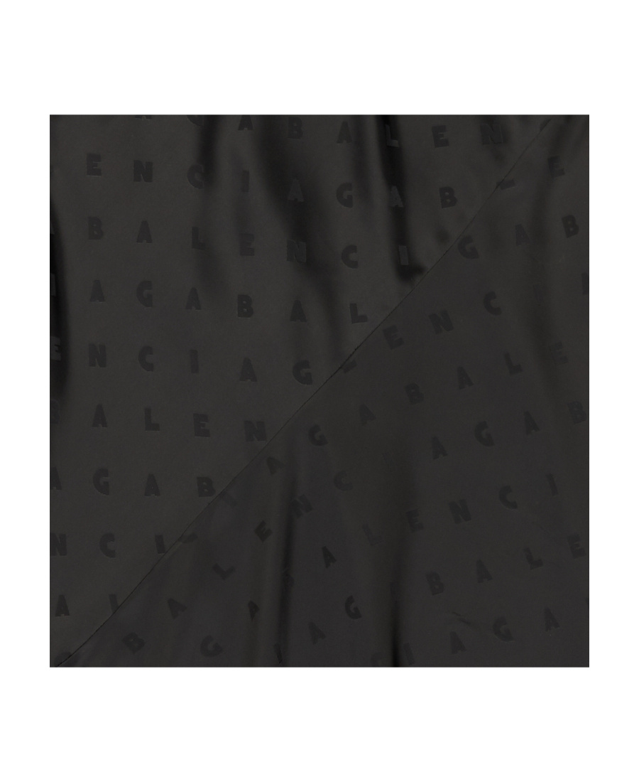 Balenciaga Logo-print Racerback Gown In Black