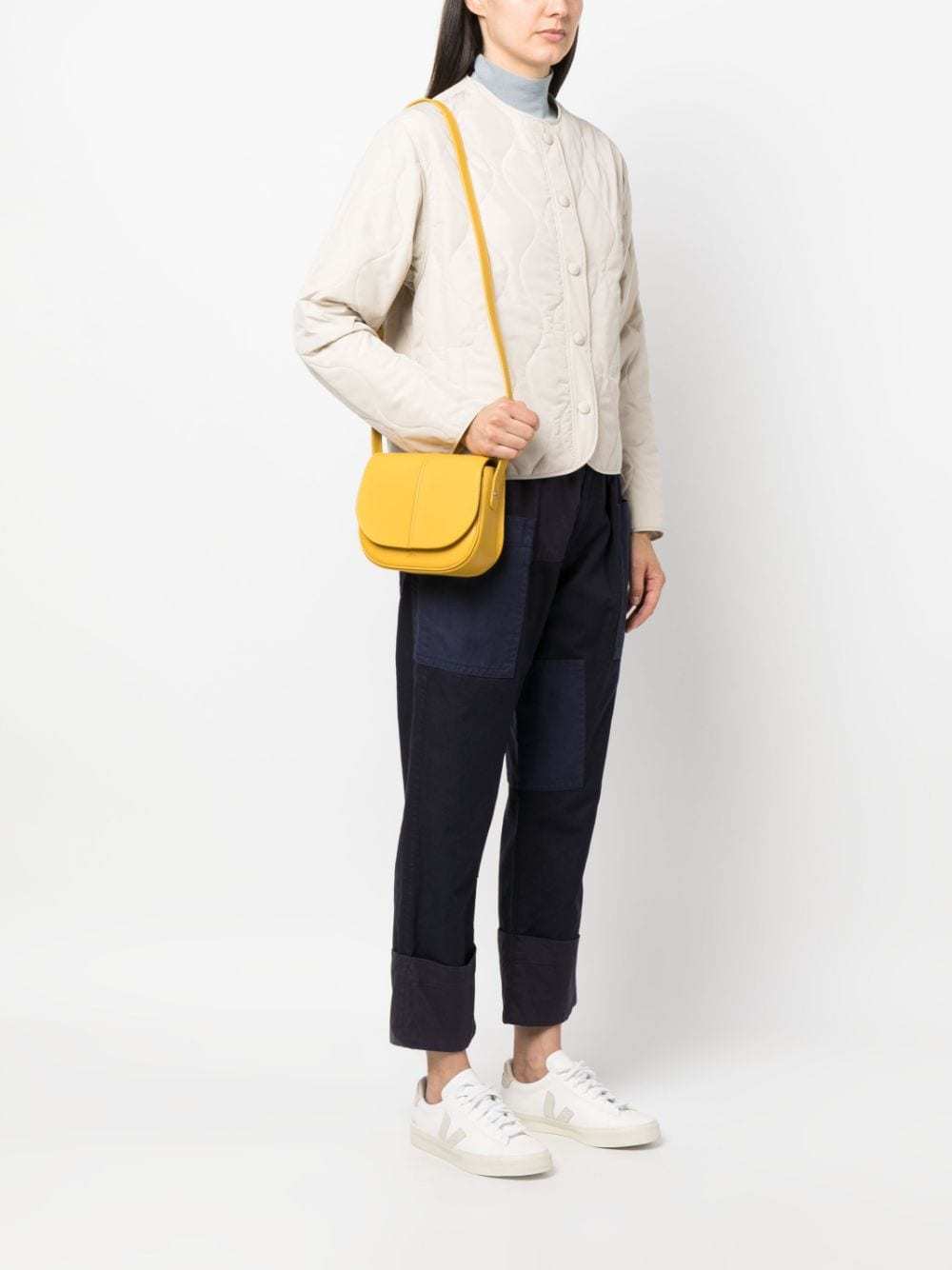 Apc Betty Logo-lettering Shoulder Bag In Yellow
