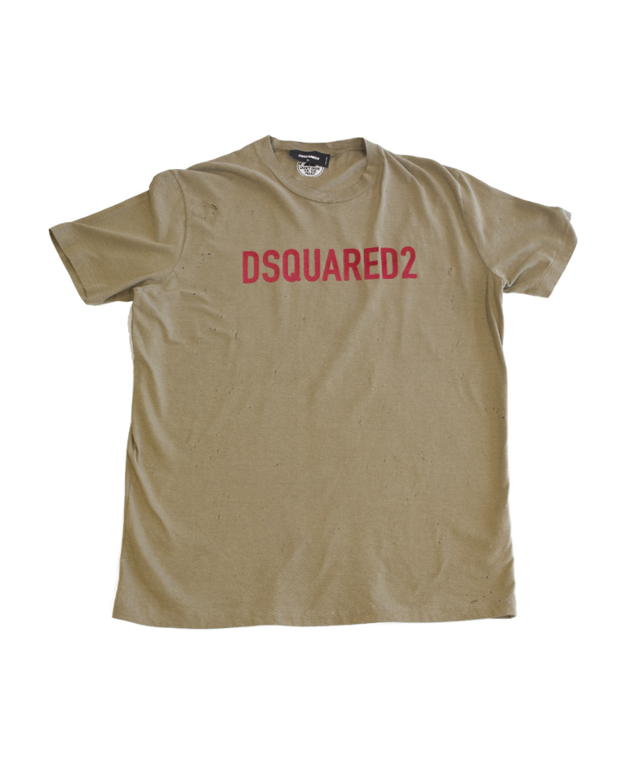DSQUARED2 OPEN-NECKED BLACK SHIRT