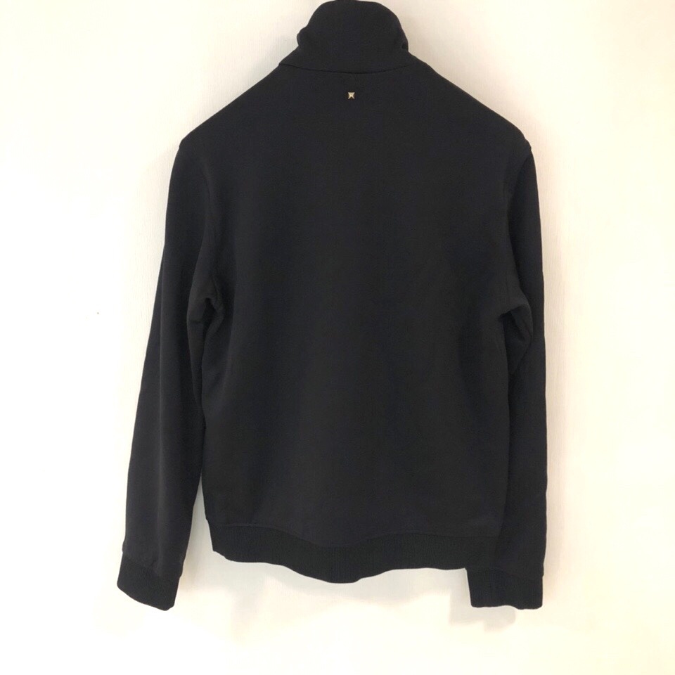 Valentino Vltn Zippered Pilot Casual Jacket In Black