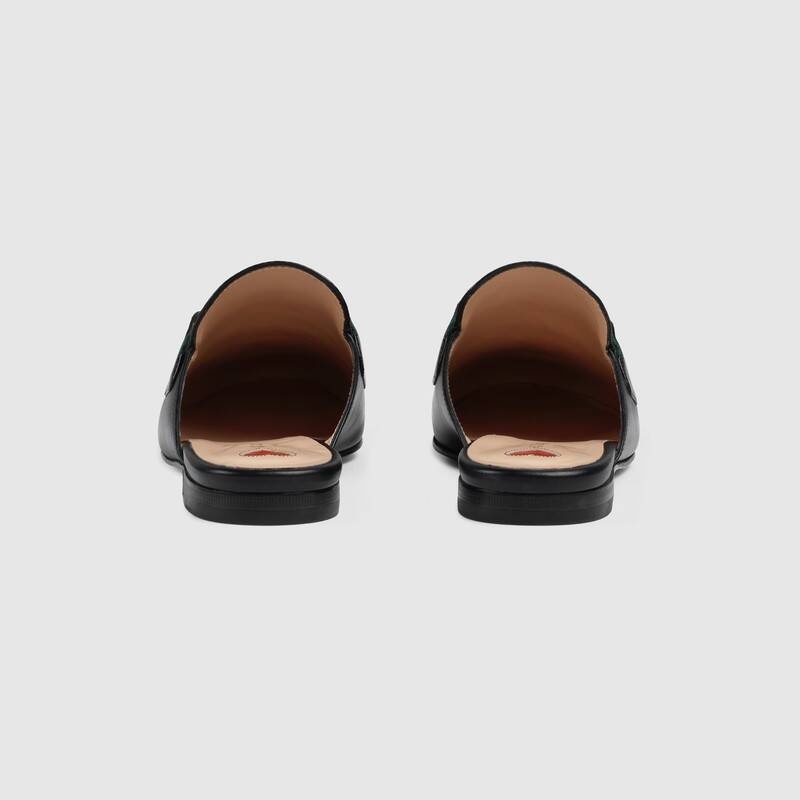 Gucci Princetown Horsebit-detailed Leather Slippers In Black