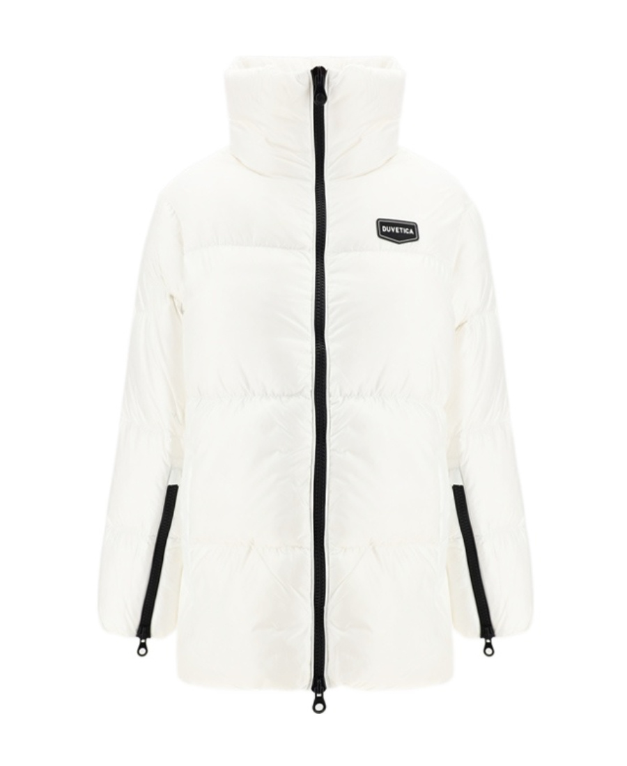 Duvetica Logo-patch Puffer Jacket In White