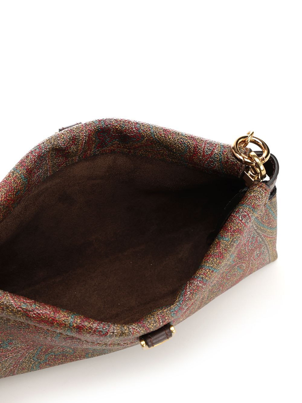Etro Talk Mini Clutch Bag In Brown