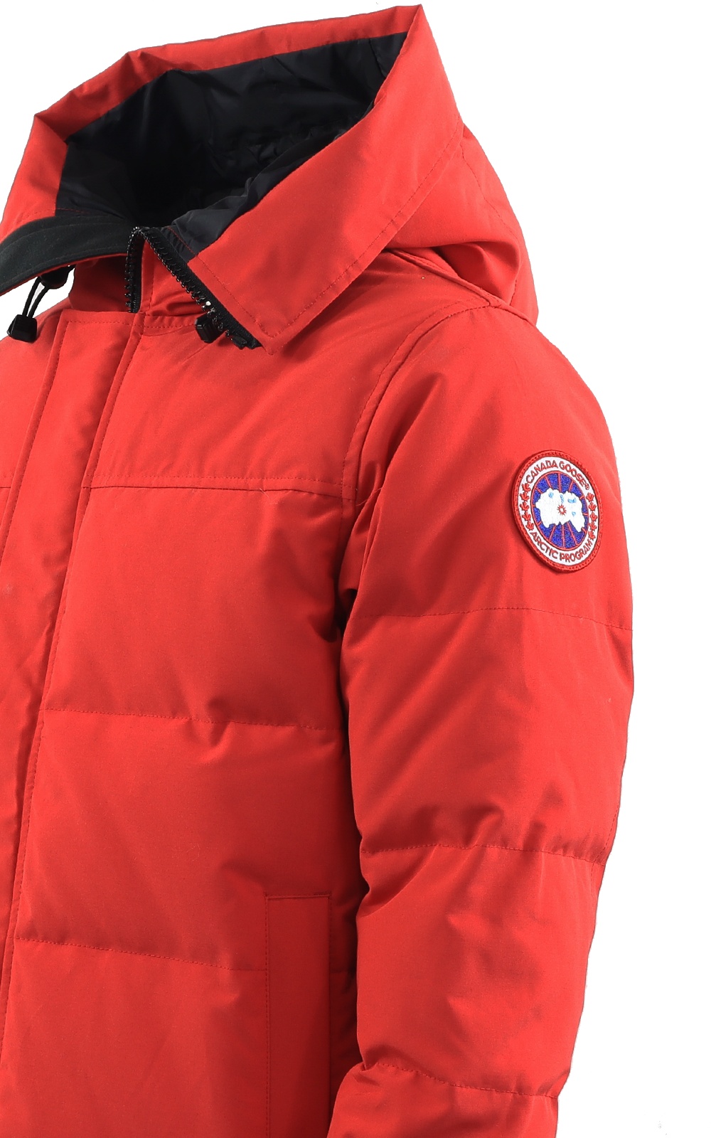 Canada Goose Hooded Parker Down Jacket In Red