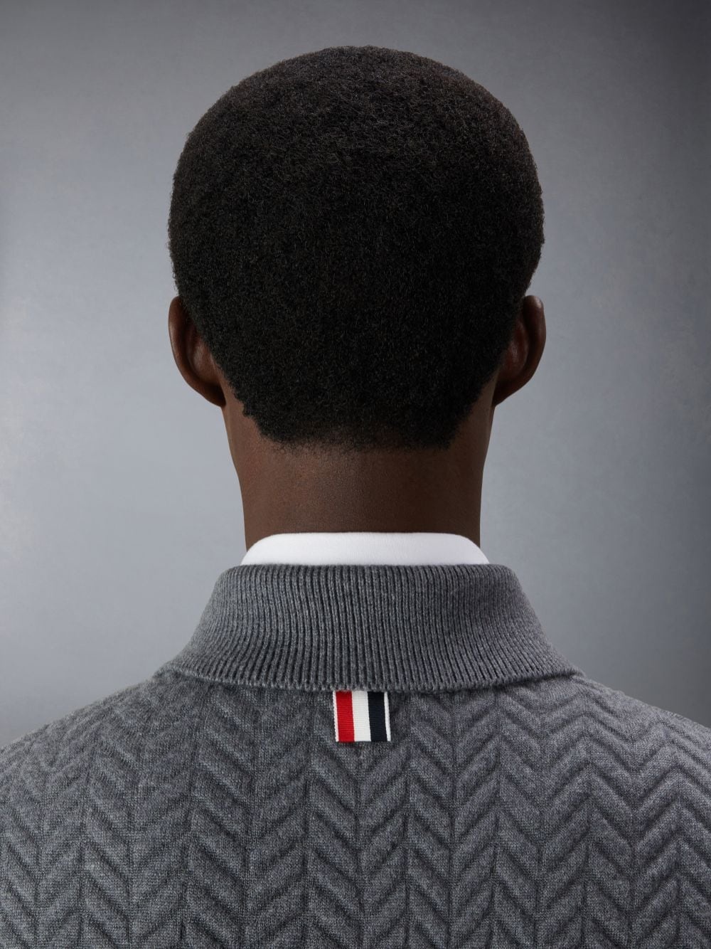 Thom Browne Herringbone-quited Work Jacket In Gray