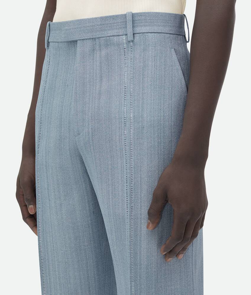 Bottega Veneta Belt-loop Casual Pants In Gray